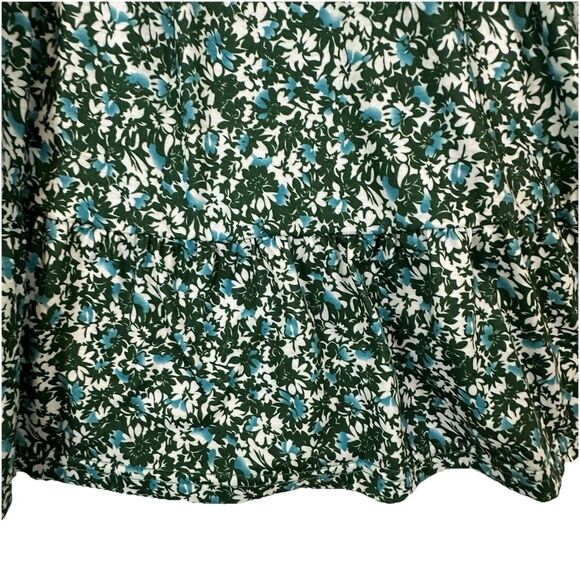 Ueal Women floral Smocked Midi Dress L Boho Paesant Fairy Festival Cottagecore - Picture 4 of 12